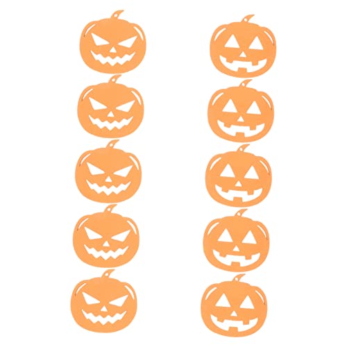 SHINEOFI 10 Stück Teiliges Halloween Kürbis Holzscheiben Anhänger Wiederverwendbare DIY Bastelmaterialien für Kreative Deko und Kinderprojekte für Kindergarten Wohnzimmer und Feste SHINEOFI 10 Stück Teiliges Halloween Kürbis Holzscheiben Anhänger Wiederverwendbare DIY Bastelmaterialien für Kreative Deko und Kinderprojekte für Kindergarten Wohnzimmer und Feste von SHINEOFI