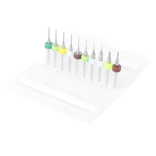 SHINEOFI 10 Stück Teiliges Hartmetall mikrobohrer set Präzise Pcb bohrer für Cnc gravur Langlebig Verschleißfest Vielseitig für Leiterplatten Holz Schmuckherstellung Zufällige Farbe SHINEOFI 10 Stück Teiliges Hartmetall mikrobohrer set Präzise Pcb bohrer für Cnc gravur Langlebig Verschleißfest Vielseitig für Leiterplatten Holz Schmuckherstellung Zufällige Farbe von SHINEOFI