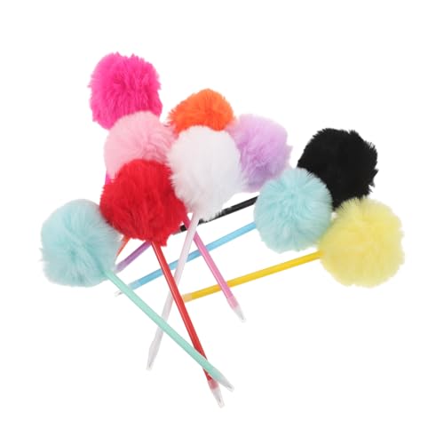 SHINEOFI 10 Stück Teiliges Kreative Plüsch Kugelschreiber mit Bunten Pom Pom Tops Flauschig Weiche Schreibstifte für Mädchen Schul und Bürobedarf Reibungsloses Schreiben SHINEOFI 10 Stück Teiliges Kreative Plüsch Kugelschreiber mit Bunten Pom Pom Tops Flauschig Weiche Schreibstifte für Mädchen Schul und Bürobedarf Reibungsloses Schreiben von SHINEOFI