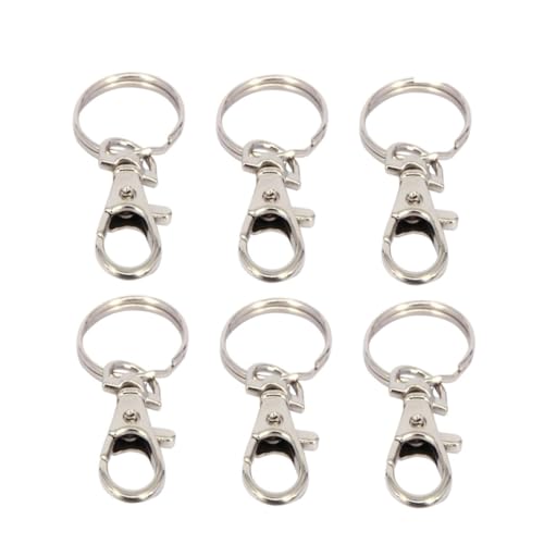 SHINEOFI 10 Stück Teiliges Metall schwenker hummer karabiner Schlüsselring Drehbarer Karabinerverschluss für Schlüsselanhänger DIY Taschen Lanyards und Zubehör SHINEOFI 10 Stück Teiliges Metall schwenker hummer karabiner Schlüsselring Drehbarer Karabinerverschluss für Schlüsselanhänger DIY Taschen Lanyards und Zubehör von SHINEOFI