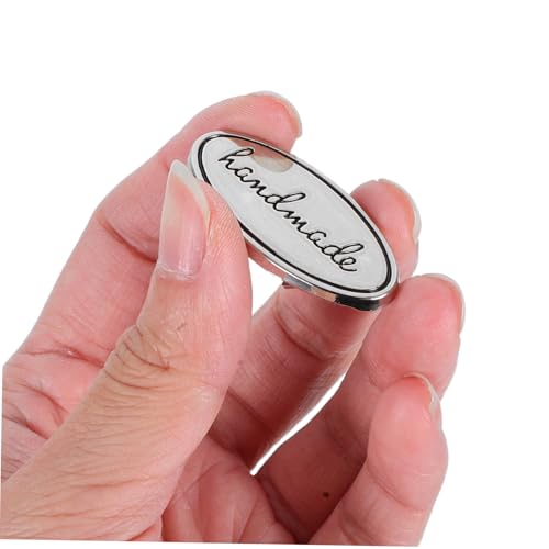 SHINEOFI 10 Stück Teiliges Ovale Metall Etiketten aus Zinklegierung Handgefertigte DIY Nählabels mit Unterlegscheiben Langlebig Leicht für Kleidung Taschen Jeans und Schuhdekoration SHINEOFI 10 Stück Teiliges Ovale Metall Etiketten aus Zinklegierung Handgefertigte DIY Nählabels mit Unterlegscheiben Langlebig Leicht für Kleidung Taschen Jeans und Schuhdekoration von SHINEOFI