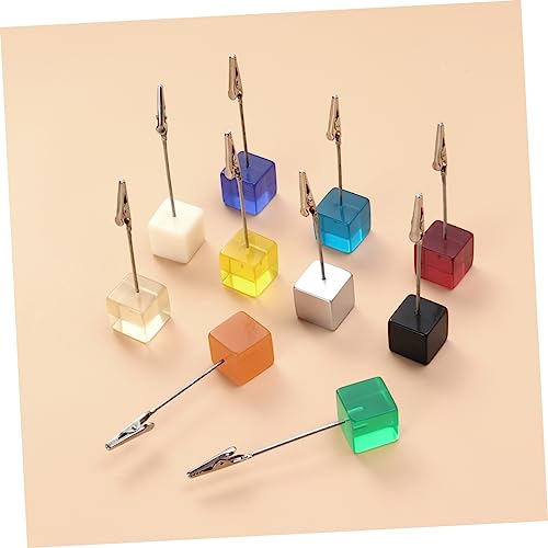 SHINEOFI 10 Stück Teiliges Resin Würfel Fotoclips mit Metallklemme Vielseitiger Memo und Kartenhalter für Schreibtisch als DIY für Hochzeit Büro Schule und Party Zufällige Zufällige Farbe SHINEOFI 10 Stück Teiliges Resin Würfel Fotoclips mit Metallklemme Vielseitiger Memo und Kartenhalter für Schreibtisch als DIY für Hochzeit Büro Schule und Party Zufällige Zufällige Farbe von SHINEOFI