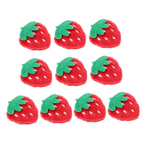 SHINEOFI 10 Stück Teiliges Rote Plüsch Erdbeer applikationen Weich Kuschelig zum Aufnähen und Aufbügeln für DIY Kleidung Rucksäcke Stirnbänder Modische Früchte Nähzubehör SHINEOFI 10 Stück Teiliges Rote Plüsch Erdbeer applikationen Weich Kuschelig zum Aufnähen und Aufbügeln für DIY Kleidung Rucksäcke Stirnbänder Modische Früchte Nähzubehör von SHINEOFI