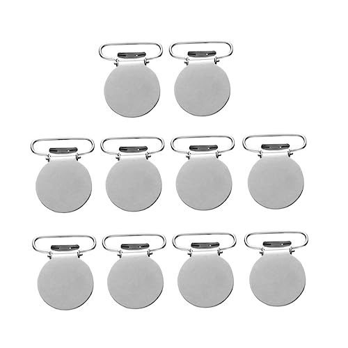SHINEOFI 10 Stück Teiliges Runde Metall Druckknopf Clips für Hosenträger Nähen Basteln Robuste Eisenklammern für Schnullerhalter Spielzeugbefestigung Runde Form Vielseitig Einsetzbar SHINEOFI 10 Stück Teiliges Runde Metall Druckknopf Clips für Hosenträger Nähen Basteln Robuste Eisenklammern für Schnullerhalter Spielzeugbefestigung Runde Form Vielseitig Einsetzbar von SHINEOFI