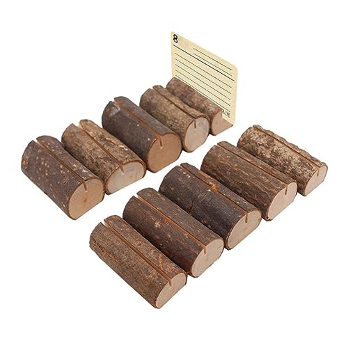 SHINEOFI 10 Stück Teiliges Rustikale Holzstumpf mit Klemme Vielseitiger Tischkartenhalter für Hochzeit Party und Restaurant Stabile und Fotohalterung im Landhausstil SHINEOFI 10 Stück Teiliges Rustikale Holzstumpf mit Klemme Vielseitiger Tischkartenhalter für Hochzeit Party und Restaurant Stabile und Fotohalterung im Landhausstil von SHINEOFI