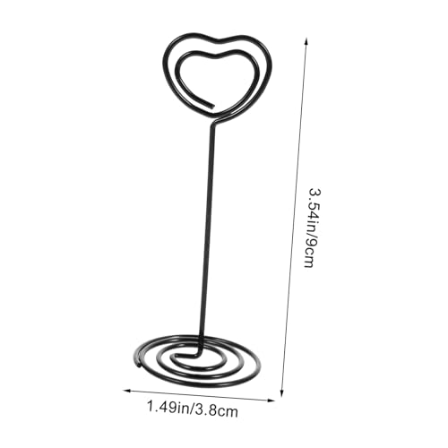 SHINEOFI 10 Stück Teiliges Schwarzer Metall Tischkartenhalter Herzform Platzkartenhalter Memo und Fotoclips Vielseitig Nutzbar für Sitzordnung Hochzeit Namenskärtchen SHINEOFI 10 Stück Teiliges Schwarzer Metall Tischkartenhalter Herzform Platzkartenhalter Memo und Fotoclips Vielseitig Nutzbar für Sitzordnung Hochzeit Namenskärtchen von SHINEOFI