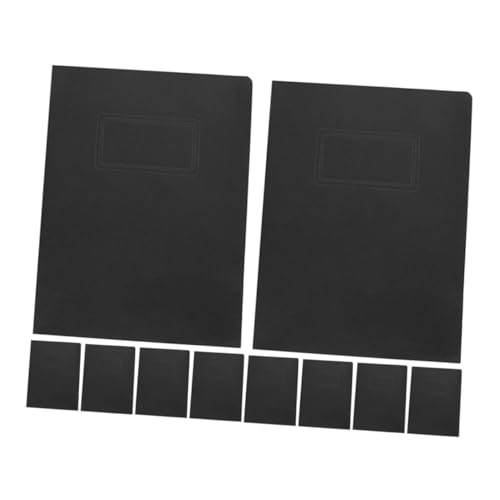 SHINEOFI 10 Stück Teiliges Schwarzer Papier Ordner mit Zwei Einschubtaschen Faltbare Dokumententasche für Büro Schule und Zuhause Großer Fassungsvermögen Schützendes Minimalistisches Design SHINEOFI 10 Stück Teiliges Schwarzer Papier Ordner mit Zwei Einschubtaschen Faltbare Dokumententasche für Büro Schule und Zuhause Großer Fassungsvermögen Schützendes Minimalistisches Design von SHINEOFI