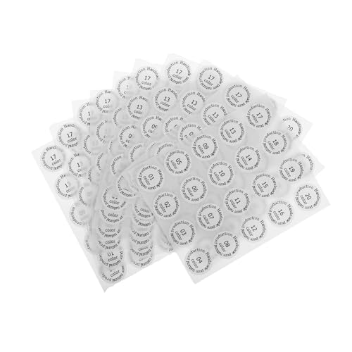 SHINEOFI 10 Stück Teiliges Selbstklebender Nummernaufkleber für Lippenstift und Lipgloss Farbcodierte Etiketten zur Einfachen Organisation Inventarverwaltung und Schnellen Identifikation von SHINEOFI