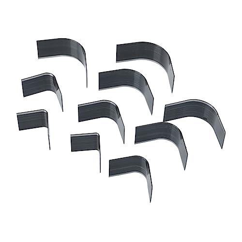 SHINEOFI 10 Stück Teiliges Set Handgefertigte Lederstanzer für Taschen DIY Cutter Punch Halbrund Cutter für Lederhandwerk Geeignet für Geldbörsen Gürtel und Handtaschen von SHINEOFI