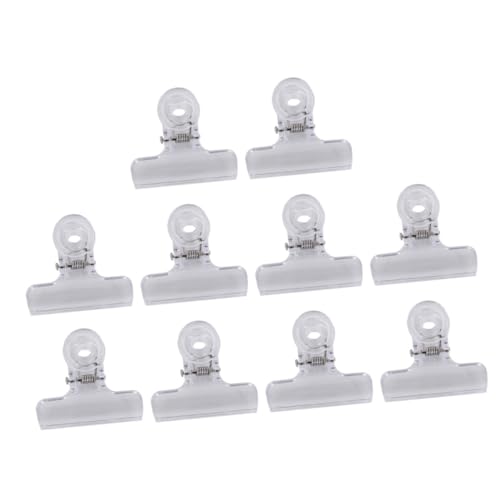 SHINEOFI 10 Stück Teiliges Transparente Binder Clips Kunststoff Papierklemmen Schulbedarf Büroklammern für Ordner Dokumente Studentenzubehör SHINEOFI 10 Stück Teiliges Transparente Binder Clips Kunststoff Papierklemmen Schulbedarf Büroklammern für Ordner Dokumente Studentenzubehör von SHINEOFI