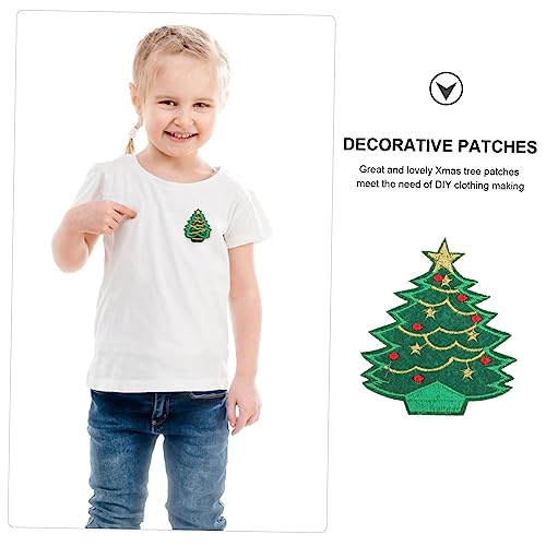 SHINEOFI 10 Stück Teiliges Weihnachtliche Bestickte Dekorations Patches für Kleidung und DIY Farbige Weihnachtsbaum Motive Strapazierfähige Aufnäher zum Aufnähen und Reparieren Festliche SHINEOFI 10 Stück Teiliges Weihnachtliche Bestickte Dekorations Patches für Kleidung und DIY Farbige Weihnachtsbaum Motive Strapazierfähige Aufnäher zum Aufnähen und Reparieren Festliche von SHINEOFI