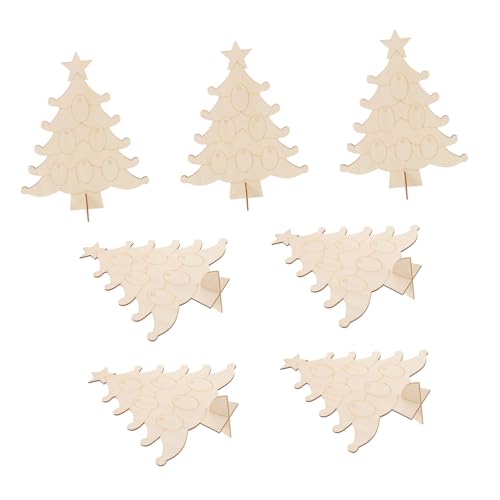 SHINEOFI 10 Stück Teiliges Weihnachtsbaum Holzrohlinge Unbehandelte Mini Holzstücke Nachhaltige Baumornamente Zum Bemalen Familienfreundliche Diy Bastelmaterialien Für Kreative SHINEOFI 10 Stück Teiliges Weihnachtsbaum Holzrohlinge Unbehandelte Mini Holzstücke Nachhaltige Baumornamente Zum Bemalen Familienfreundliche Diy Bastelmaterialien Für Kreative von SHINEOFI
