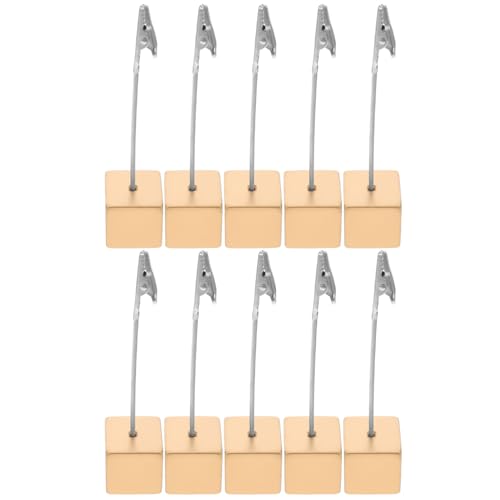 SHINEOFI 10 Stück Teiliges Würfel Memo Clip Halter Tischkartenhalter mit Alligator Clip für Fotos Notizen und Karten für Büro Wohn und Dekoration von SHINEOFI