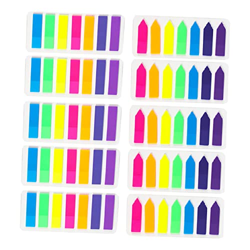 SHINEOFI 10 Stück Transparente Index Sticker Fluoreszierende Seitenmarkierungen Wiederverwendbare Haftnotizen für Notizen und Bücher Wasserfest für Schule und Büro SHINEOFI 10 Stück Transparente Index Sticker Fluoreszierende Seitenmarkierungen Wiederverwendbare Haftnotizen für Notizen und Bücher Wasserfest für Schule und Büro von SHINEOFI