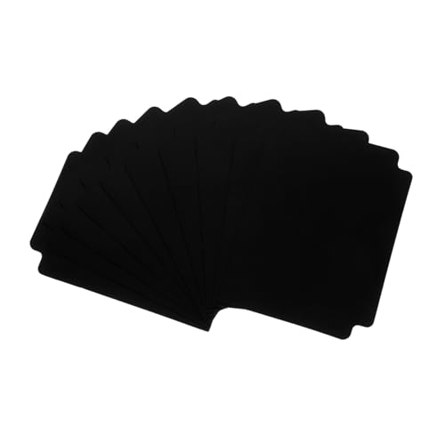 SHINEOFI 10 Stück Trennkarte Spiel Karteikarten Trennblätter Für Sportkarten Kartenteiler Aus Schaumstoff Hüllen Für Sammelkarten Kartenseiten Für Ordner Registerkarten Teilen Black Pvc von SHINEOFI