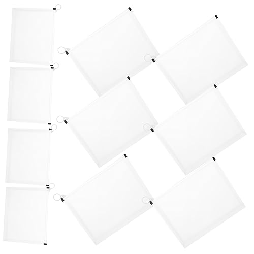 SHINEOFI 10 Stück Verdickte Transparente Dreidimensionale Dokumententasche Federmäppchen Mit Reißverschluss Bleistift Aufbewahrungstasche Großer Bleistift-organizer Schulstiftbeutel Plastik SHINEOFI 10 Stück Verdickte Transparente Dreidimensionale Dokumententasche Federmäppchen Mit Reißverschluss Bleistift Aufbewahrungstasche Großer Bleistift-organizer Schulstiftbeutel Plastik von SHINEOFI