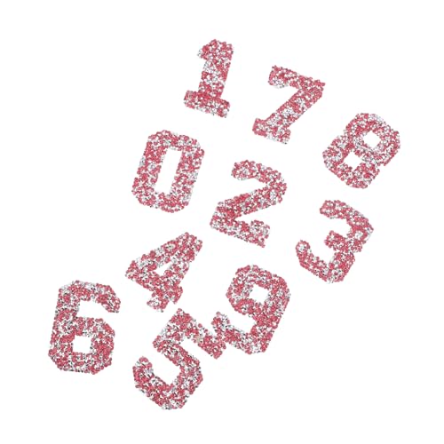 SHINEOFI 10 Stück Wärmeübertragungs-strass-aufkleber: Diy-projekte, Aufbügelbare Zahlenaufkleber Für Kleidung – Selbstklebende Edelsteine ​​für Taschen, Schuhe Und Accessoires von SHINEOFI
