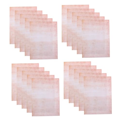 SHINEOFI 100 Blatt Antike Briefpapier mit Dekorativen Rändern Beidseitiges Briefpapier für Kreative Diy Projekte und Stilvolle Korrespondenz von SHINEOFI