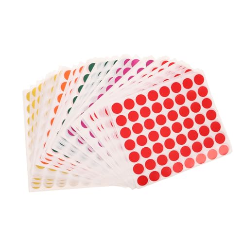 SHINEOFI 100 Blatt Farbpunktaufkleber Farbcodierungsetiketten Kreisaufkleber Flaschenverschlussaufkleber Mini Punktaufkleber Farbige Aufkleberpunkte Kleine Farbige Punktaufkleber SHINEOFI 100 Blatt Farbpunktaufkleber Farbcodierungsetiketten Kreisaufkleber Flaschenverschlussaufkleber Mini Punktaufkleber Farbige Aufkleberpunkte Kleine Farbige Punktaufkleber von SHINEOFI