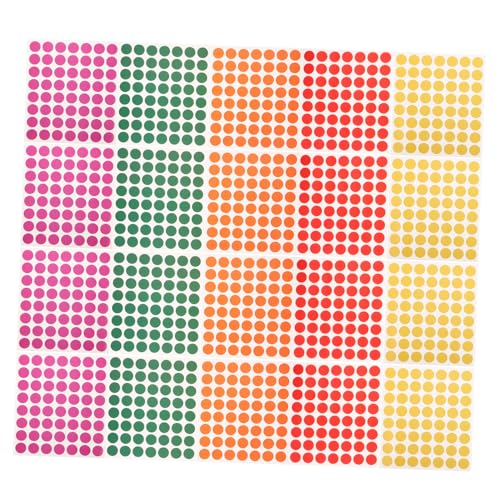 SHINEOFI 100 Blatt Farbpunktaufkleber Selbstklebende Punkte Beutelverschlussaufkleber Farbige Punktaufkleber Punktaufkleber Etikett Verschlussetikett SHINEOFI 100 Blatt Farbpunktaufkleber Selbstklebende Punkte Beutelverschlussaufkleber Farbige Punktaufkleber Punktaufkleber Etikett Verschlussetikett von SHINEOFI