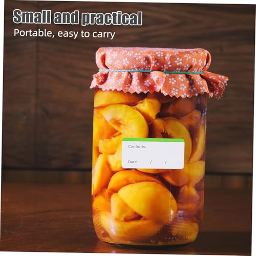 SHINEOFI 100 Blatt Gefrierfach Etiketten aus Synthetischem Papier Abziehbare Beschreibbare Lebensmittelaufkleber für Gefrierschrank Vorratsraum und Kühlschrank Widerstandsfähige von SHINEOFI