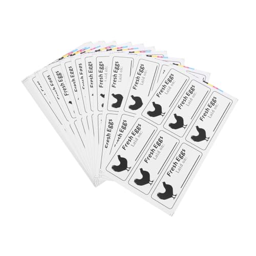 SHINEOFI 100 Blatt Selbstklebende Eierkarton etiketten Beschreibbare Aufkleber für Frische Eier Bauernhof Verpackung Organisieren von Eiern Geeignet für Kleine Bauernhöfe und Bauernmärkte SHINEOFI 100 Blatt Selbstklebende Eierkarton etiketten Beschreibbare Aufkleber für Frische Eier Bauernhof Verpackung Organisieren von Eiern Geeignet für Kleine Bauernhöfe und Bauernmärkte von SHINEOFI