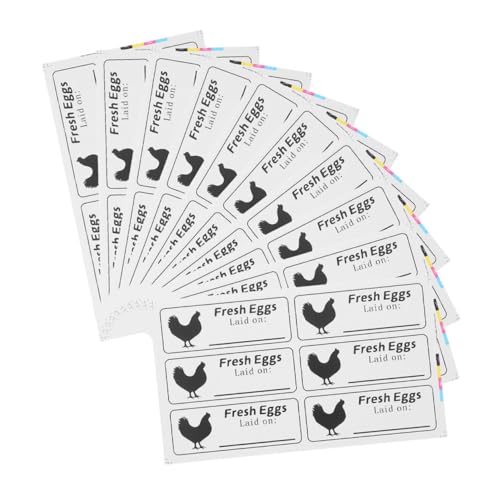 SHINEOFI 100 Blatt Selbstklebende Eierkarton etiketten Beschreibbare Aufkleber für Frische Eier Starke Haftung für Bauernhof Eierorganisation und Frischeanzeige SHINEOFI 100 Blatt Selbstklebende Eierkarton etiketten Beschreibbare Aufkleber für Frische Eier Starke Haftung für Bauernhof Eierorganisation und Frischeanzeige von SHINEOFI
