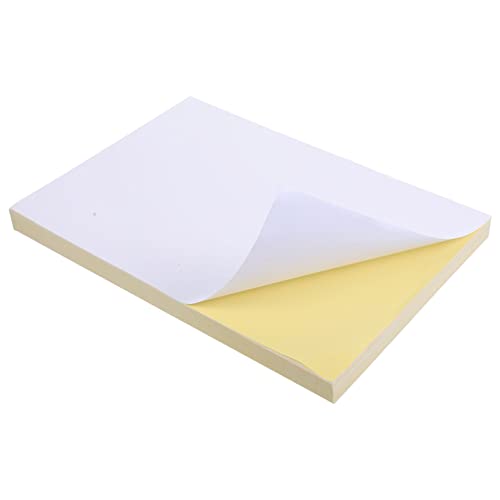 SHINEOFI 100 Blatt Selbstklebendes Druckpapier Etiketten Druckbar Scrapbook-aufkleber Pads Aufkleberpapier Druckpapiere Konstruktionspapiere Aufkleberdruckerpapier Schreibpapiere Weiß SHINEOFI 100 Blatt Selbstklebendes Druckpapier Etiketten Druckbar Scrapbook-aufkleber Pads Aufkleberpapier Druckpapiere Konstruktionspapiere Aufkleberdruckerpapier Schreibpapiere Weiß von SHINEOFI