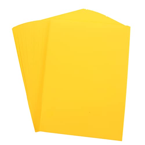 SHINEOFI 100 Blatt farbiges A4-Papier Farben sortiert Druckerpapier Pastell farbiges Papier kreativpapier paketpapier printing paper packpapier Bastelpapier für Zeichenpapier Golden von SHINEOFI