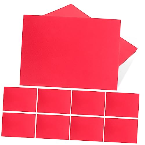 SHINEOFI 100 Blatt farbiges A4-Papier bunt Origami-Papiermasse farbiges Papier Falten Bastelpapier kreativpapier paketpapier durchdruckpapier einpackpapier Fotografie-Set leeres Blatt rot von SHINEOFI