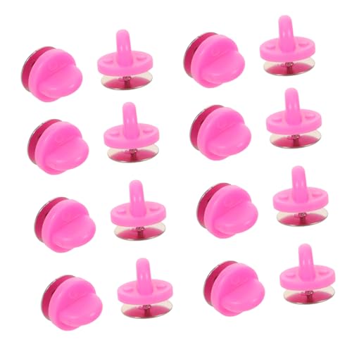 SHINEOFI 100 Satz Pin Backs Ersatz mit Rutschfestem Gummi Vielseitige Anstecknadelhalter für DIY Schmuck Einfache Montage Sichere Befestigung für Abzeichen und Pins von SHINEOFI