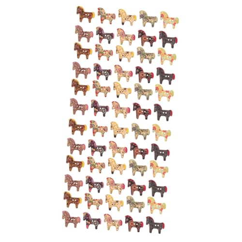 SHINEOFI 100 Stk Holz knöpfe mit Pferde druck dekorativer Kleiderknopf Holzknöpfe zum Basteln handmade knöpfe trachten knöpfe multifunktionswerkzeug Kunsthandwerk Knöpfe für Handwerk Tasten von SHINEOFI