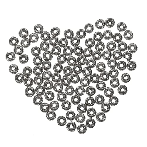 SHINEOFI 100 Stück Abstandhalterperlen aus Kupfer mit eingelegten Diamanten schmuck herstellen schmuckherstellung Abstandshalter strasssteine zum basteln Strassperlen Rondell-Perlen SHINEOFI 100 Stück Abstandhalterperlen aus Kupfer mit eingelegten Diamanten schmuck herstellen schmuckherstellung Abstandshalter strasssteine zum basteln Strassperlen Rondell-Perlen von SHINEOFI