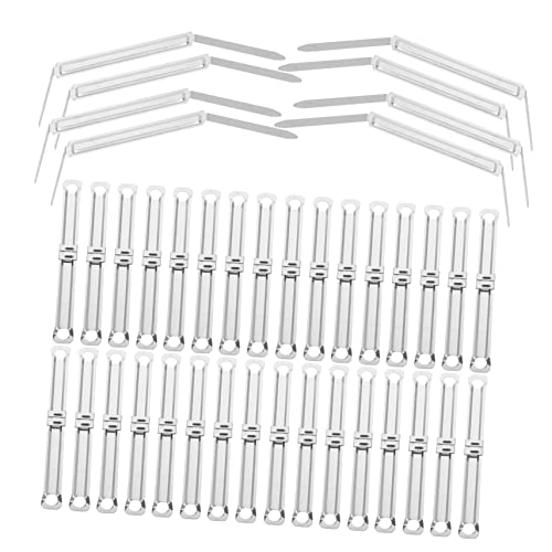 SHINEOFI 100 Stück Bindemittel Ordnertrenner Lustige Heftklammern Pastellordner Chip-Clips Büroklammer Spender Metallbinder Mechanismus-Binder Hefter mit losen Blättern Bindekämme Silver SHINEOFI 100 Stück Bindemittel Ordnertrenner Lustige Heftklammern Pastellordner Chip-Clips Büroklammer Spender Metallbinder Mechanismus-Binder Hefter mit losen Blättern Bindekämme Silver von SHINEOFI