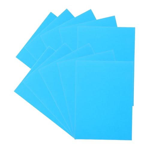 SHINEOFI 100 Stück Blau M² Farbiges Druckerpapier Zeichnen Basteln Schnell Trocknend Hohe Farbgenauigkeit Für Schule und Zuhause von SHINEOFI