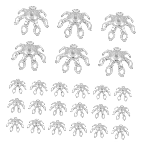 SHINEOFI 100 Stück Blumenperlenkappen 10 Mm Kupferglockenperlenkappen Zur Schmuckherstellung DIY Halsketten Ohrringe Ornament Anhänger SHINEOFI 100 Stück Blumenperlenkappen 10 Mm Kupferglockenperlenkappen Zur Schmuckherstellung DIY Halsketten Ohrringe Ornament Anhänger von SHINEOFI