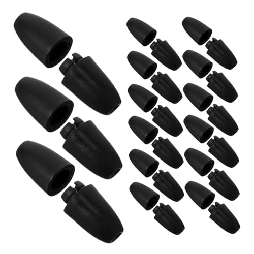 SHINEOFI 100 Stück Breakaway Verschluss Kunststoff Perlenzylinder Verbinder Schwarz für Halsketten Armbänder DIY Schmuckherstellung Sicherer Clip SHINEOFI 100 Stück Breakaway Verschluss Kunststoff Perlenzylinder Verbinder Schwarz für Halsketten Armbänder DIY Schmuckherstellung Sicherer Clip von SHINEOFI