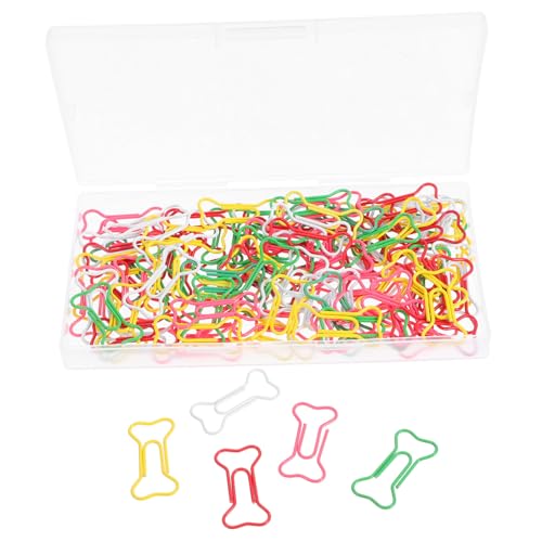 SHINEOFI 100 Stück Bunte Knochenförmige Metallpapierklammern Kreative Büroklammern als Lesezeichen und Seitenhalter mit Kompakter Aufbewahrungsbox für Büro Schule und Organisation SHINEOFI 100 Stück Bunte Knochenförmige Metallpapierklammern Kreative Büroklammern als Lesezeichen und Seitenhalter mit Kompakter Aufbewahrungsbox für Büro Schule und Organisation von SHINEOFI