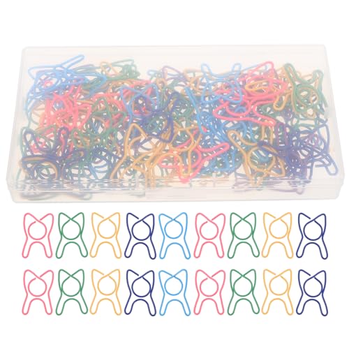 SHINEOFI 100 Stück Bunte Mini Büroklammern Metall Zahnförmig Kompakte Lesezeichen Clips Leicht Tragbar Für Planer Scrapbooking Schulbedarf von SHINEOFI