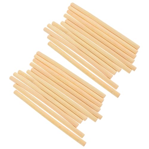SHINEOFI 100 Stück DIY Holzstäbe Rundstäbe Handgefertigt Natürliche Handwerksstäbe Glatt Geschliffen Für Bastelprojekte Modellbau Und Dekoration SHINEOFI 100 Stück DIY Holzstäbe Rundstäbe Handgefertigt Natürliche Handwerksstäbe Glatt Geschliffen Für Bastelprojekte Modellbau Und Dekoration von SHINEOFI
