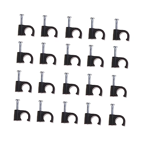 SHINEOFI 100 Stück Drahtkarte Fix beschichtet Kabelorganisator für Geräte Wand Ethernet -Kabel ladekabel Drahtseil-Kabelclip-Klemme Kabelklemme, Drahtseilbefestigung Black SHINEOFI 100 Stück Drahtkarte Fix beschichtet Kabelorganisator für Geräte Wand Ethernet -Kabel ladekabel Drahtseil-Kabelclip-Klemme Kabelklemme, Drahtseilbefestigung Black von SHINEOFI