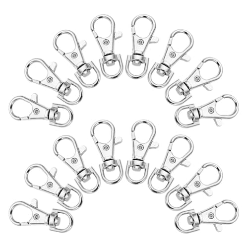 SHINEOFI 100 Stück Drehverschluss: Metall-karabinerverschlüsse, Drehhaken Für Schlüsselanhänger – Kleine Karabinerclips Für Die Herstellung Von Diy-schmuck Und Schlüsselanhänger-zubehör von SHINEOFI