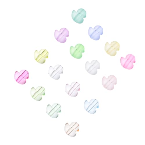 SHINEOFI 100 Stück Duck Beads Süße Entenform Tierperlen für Armbänder Ohrringe und Schlüsselanhänger Bunte Mischung für Diy Bastelprojekte von SHINEOFI