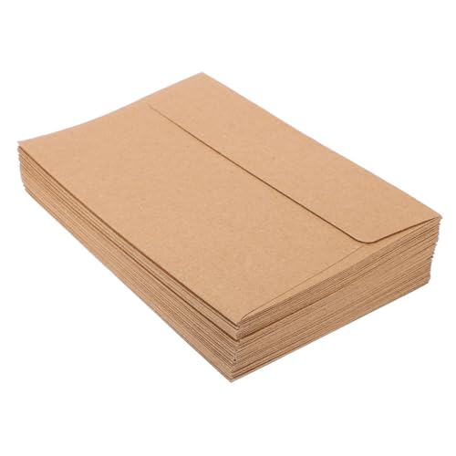 SHINEOFI 100 Stück Einladungsumschlag Begrüßen Schüttgut Gefüttert Gruß Mailingumschläge Geldsparende Umschläge Bindestrich Multipack Mit Selbst Party Papier Light Brown von SHINEOFI