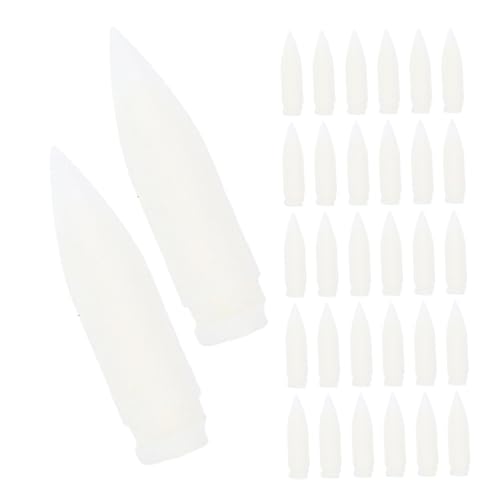 SHINEOFI 100 Stück Ersatzspitze Für Markierstifte Malenstifttipps Stiftnibs Marker-stift-punkte Leere Nachfüllbare Marker Markierstifte Mit Dicker Spitze Lackierungen Weiß Nylon von SHINEOFI