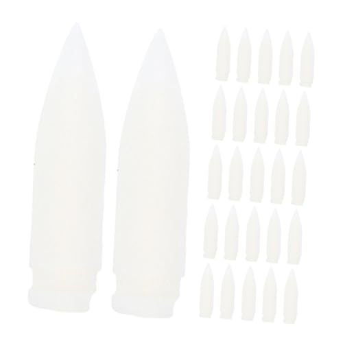 SHINEOFI 100 Stück Ersatzspitze für Markierstifte Stiftspitzen malen Acylmarker Ersatz leere nachfüllbare Marker Marker-Stift-Punkte Zubehör für Farbstifte Markerspitzen Nylon Weiß von SHINEOFI