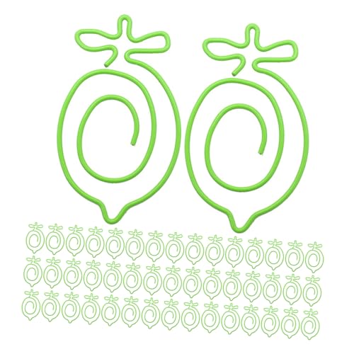 SHINEOFI 100 Stück Gefälschte Zitronenform -lesezeichen Zitronenclips Datei Organisierende Klemmen Zitronenpapierclips Büroklammern Aus Obst Fruchtesezeichen Clips Dokumentclips Metall Grün SHINEOFI 100 Stück Gefälschte Zitronenform -lesezeichen Zitronenclips Datei Organisierende Klemmen Zitronenpapierclips Büroklammern Aus Obst Fruchtesezeichen Clips Dokumentclips Metall Grün von SHINEOFI