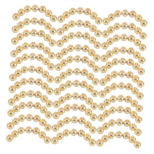 SHINEOFI 100 Stück Glatte Runde Metallperlen für Diy Schmuckherstellung von Ohrringen und Armbändern Hochwertige Bastelzubehörteile SHINEOFI 100 Stück Glatte Runde Metallperlen für Diy Schmuckherstellung von Ohrringen und Armbändern Hochwertige Bastelzubehörteile von SHINEOFI