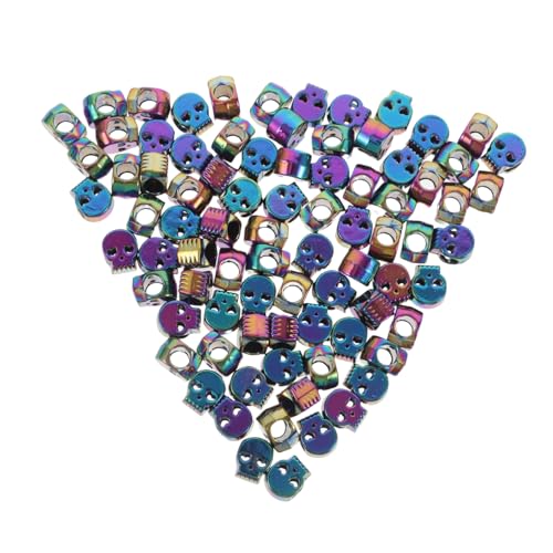 SHINEOFI 100 Stück Halloween Schädelperlen Große Spacer Lose Schmuckperlen für Armband Halskette DIY Bastelprojekte mit Detaillierter Handwerkskunst SHINEOFI 100 Stück Halloween Schädelperlen Große Spacer Lose Schmuckperlen für Armband Halskette DIY Bastelprojekte mit Detaillierter Handwerkskunst von SHINEOFI