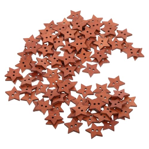 SHINEOFI 100 Stück Holzknöpfe Fünfzackige Sterne Vintage Holzsterne Basteln Nähen Dekoration Vielseitig für Kleidung Scrapbooking DIY Handarbeit SHINEOFI 100 Stück Holzknöpfe Fünfzackige Sterne Vintage Holzsterne Basteln Nähen Dekoration Vielseitig für Kleidung Scrapbooking DIY Handarbeit von SHINEOFI